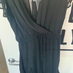 Black Mini Ruffle Dress